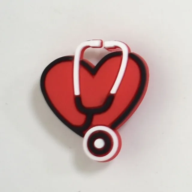 CSBL Cartoon Medical Shoe Ornament Removable PVC Flexible Glue Buckle Eva Sandals Croc Ornament Embroidery Shoes Decorations CF 192