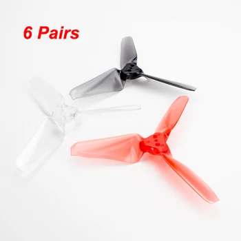 

6Pairs EMAX AVAN Mini 3024 3 Inch 3-blade CW CCW Propeller Racing Quadcopter Drone PC Paddle 1106-4500KV Motor for Babyhawk Race