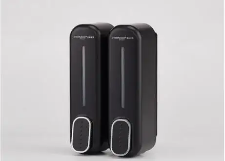 Vidric модные 350/700/1050 мл Ёмкость ABS дозатор для жидкого мыла настенный дозатор для мыла продукты гостиницы аксессуары - Цвет: double black