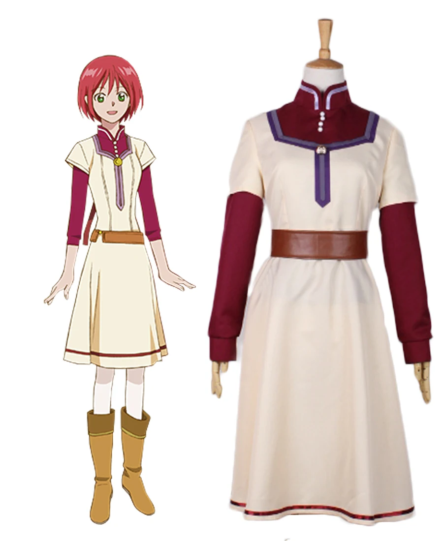 

Snow White with the Red Hair Shirayuki Chemist pharmacist Cosplay Costume