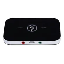 High quality 2 In 1 Bluetooth Transmitter Receiver 3.5mm Aux Wireless Stereo Audio Adapter Black Bluetooth 4.1Faster Hote