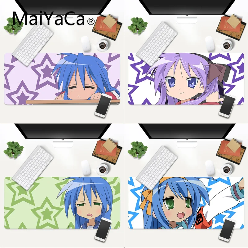 

Izumi Konata girl Beautiful Anime gamer play mats Mousepad Gaming Mouse Pad Large Deak Mat 700x300mm for overwatch/cs go
