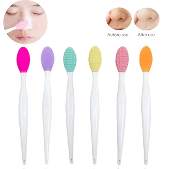

6Pcs Lip Scrub Brush Double-Sided Silicone Exfoliating Lip Brush Tools For Gentle Cleansing Of Skin And Lips