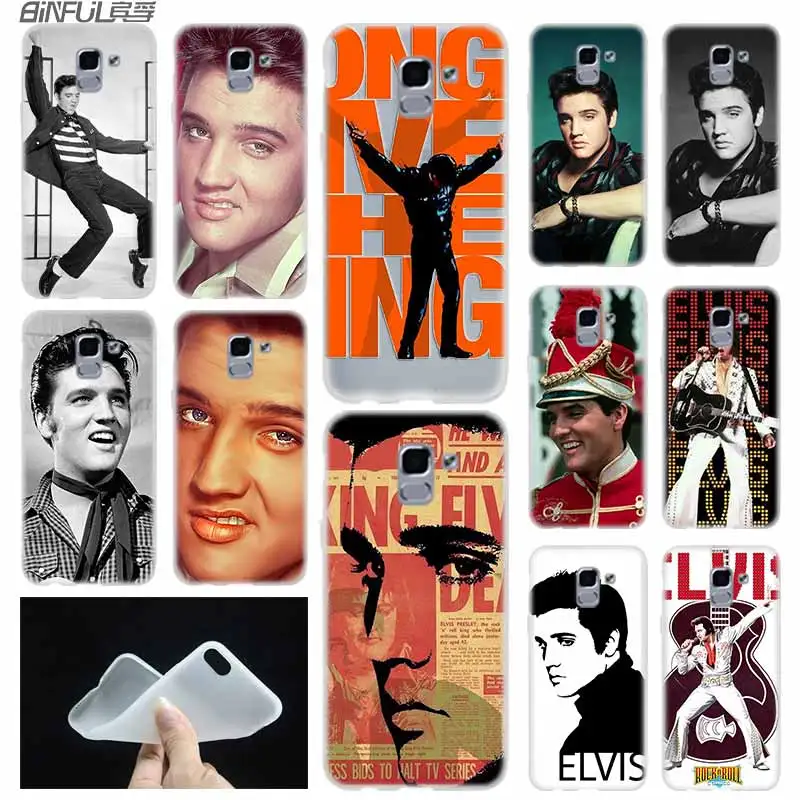 Мягкий чехол из ТПУ для Samsung Galaxy J6 J8 J5 J7 J4 Core Plus 2018 2016 2017 EU Prime Pro Ace Elvis Presley | Мобильные