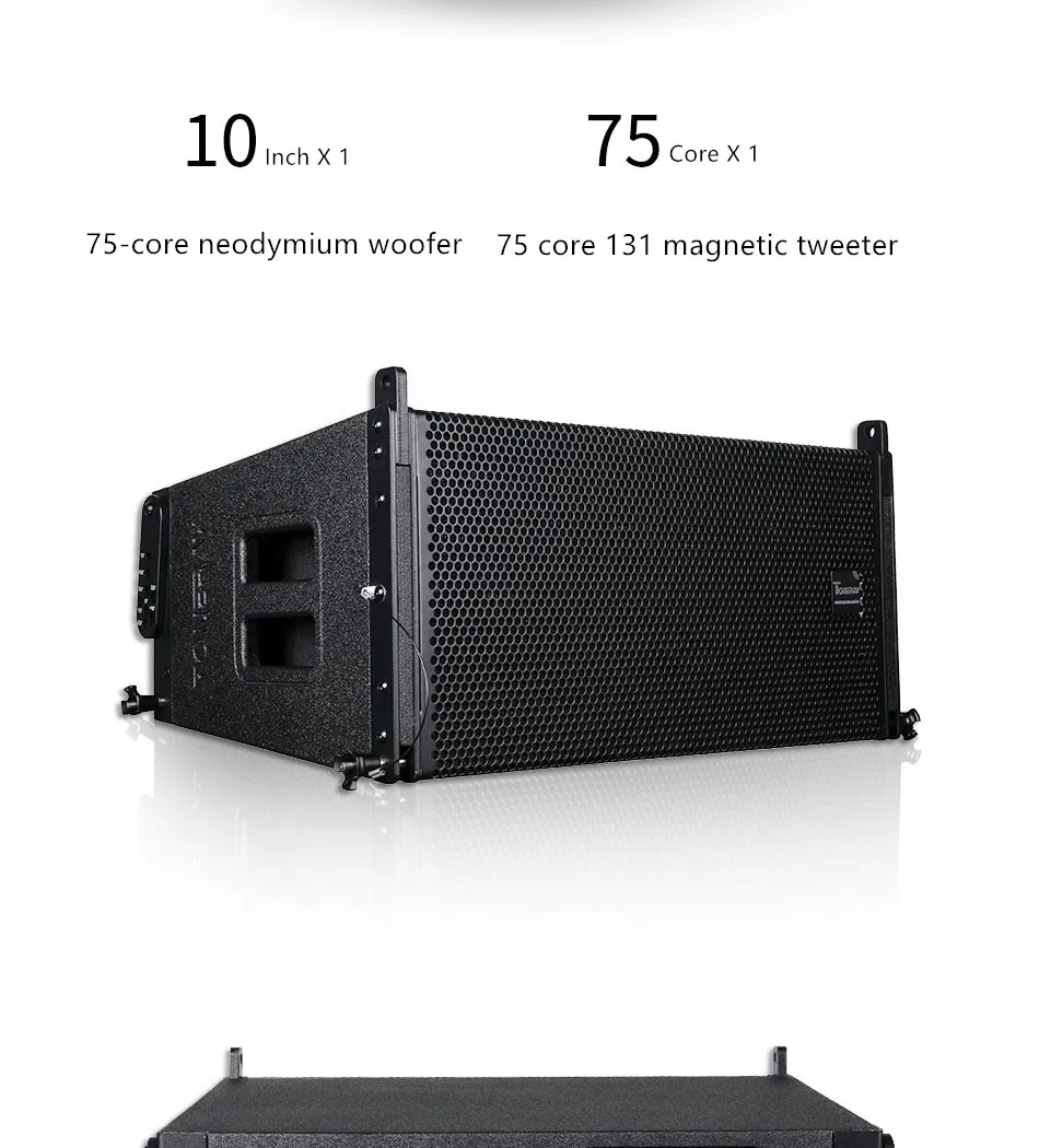 QE-007 Waterproof neodymium magnetic double 10 inch linear array performance speaker with double 15 inch subwoofer birch plywood