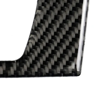 

Carbon Fiber Black CD Panel Cover Console Decor Trim Frame Accessories Car