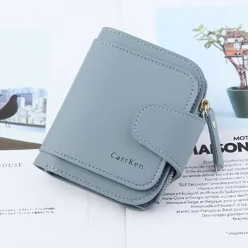

Fashion Women Leather Wallet Clutch Ladies Card Holder Short Zipper Small Wallet Coin Purse Money Purse /BY
