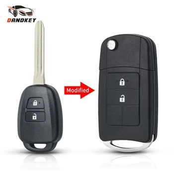 

Dandkey 2/3/4 Buttons Modified Car Key Shell for Toyota Camry Prius 2012 2013 2014 2015 2016 2017 Corolla RAV4 Key Case TOY43