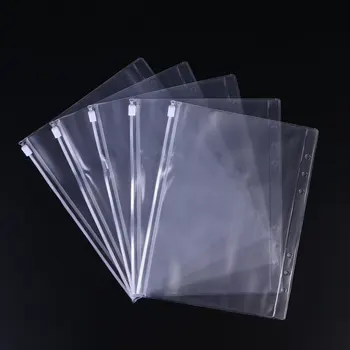 

24pcs A5 Polypropylene Snap Button Transparent Envelope Folder Document Folder for School Daliy Use Office