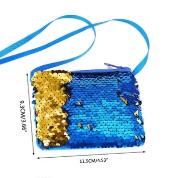 

New Fashion Baby Girl Kids Glitter Sequins Crossbody Purse Zipper Small Shoulder Bag Satchel
