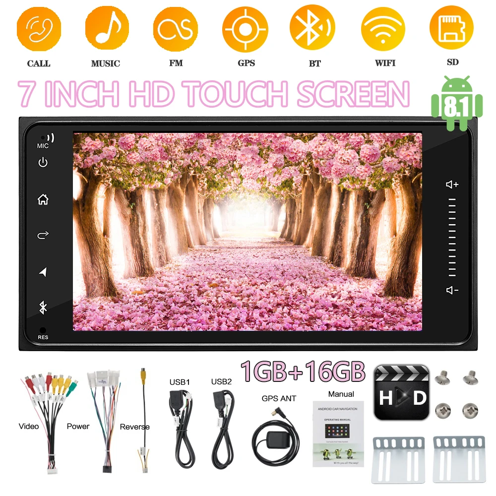 

2din Car radio Carplay Mirror link Auto Multimedia Player7'' Bluetooth USB FM GPS Rear View Camera MP5 Player