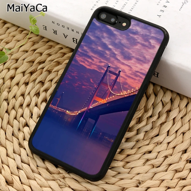 MaiYaCa Golden Gate Bridge San Fran Phone Case For iPhone X XR XS 11 12 13 Pro MAX 5 6 7 8 Plus Samsung Galaxy S8 S9 S10 | Мобильные