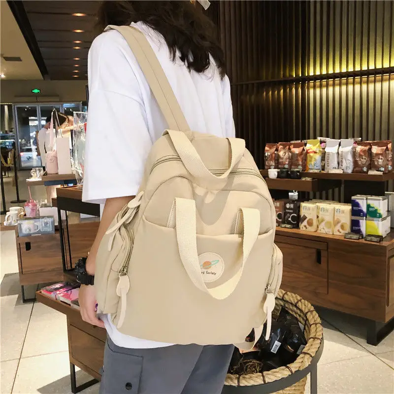 

Simple Fresh Small Women Backpack School for Teenage Girls Teen Bagpack Preppy Style Campus Student Back Pack Female 2020 New