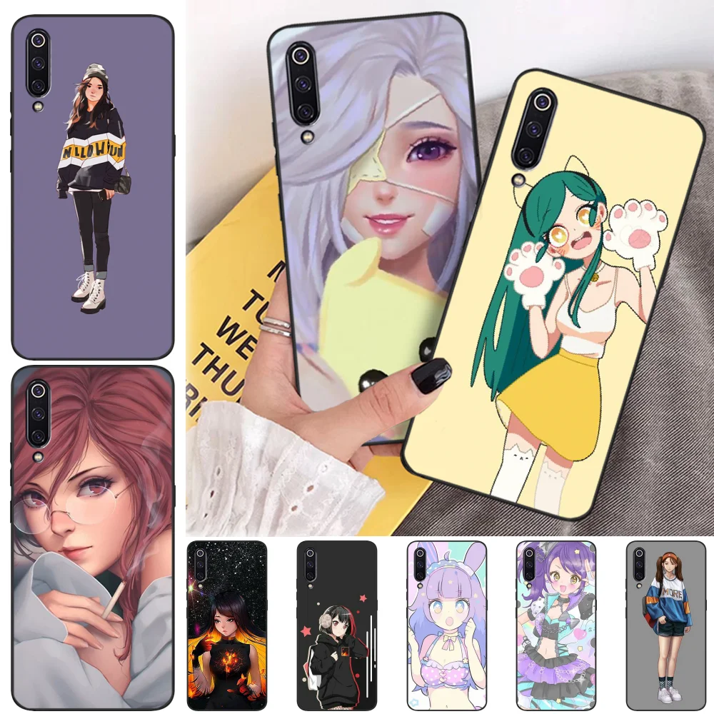 Viviana аниме девушка мультфильм милые лица ТПУ чехол для телефона xiaomi mi 8 9 8SE 9SE 8Lite mix2