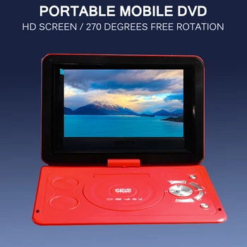

12V USB DVD13.9 Inch Mobile DVD Small TV Player 270 Degree Rotating HD Display Built-In Card Reader High Speed