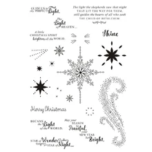 

clear stamps christmas snowflake stamps diy greeting card supplies new year quote stamps