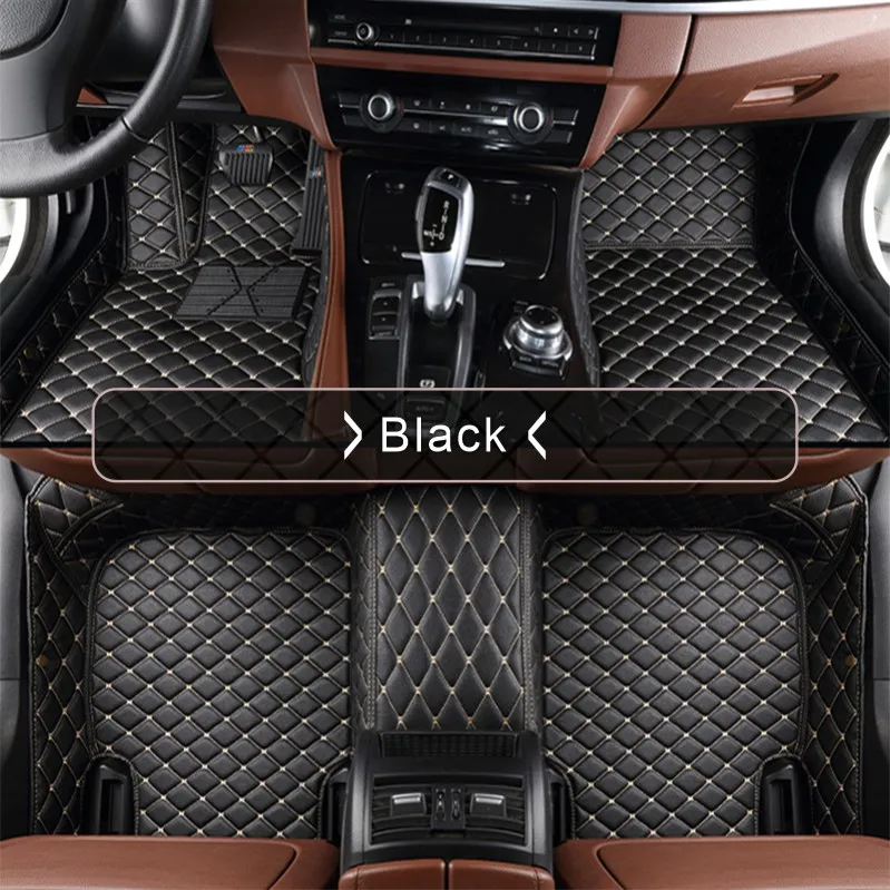 Cadillac CT4 CT5 CT6 XT4 XT5 XT6 ats-l XTS ESCALADE пользовательские автомобильные коврики - Название цвета: Черный