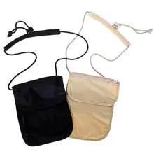 Дорожная Противоугонная сумка для паспорта, телефона, нейлоновый чехол, мини сумка через плечо, шейный кошелек, шик