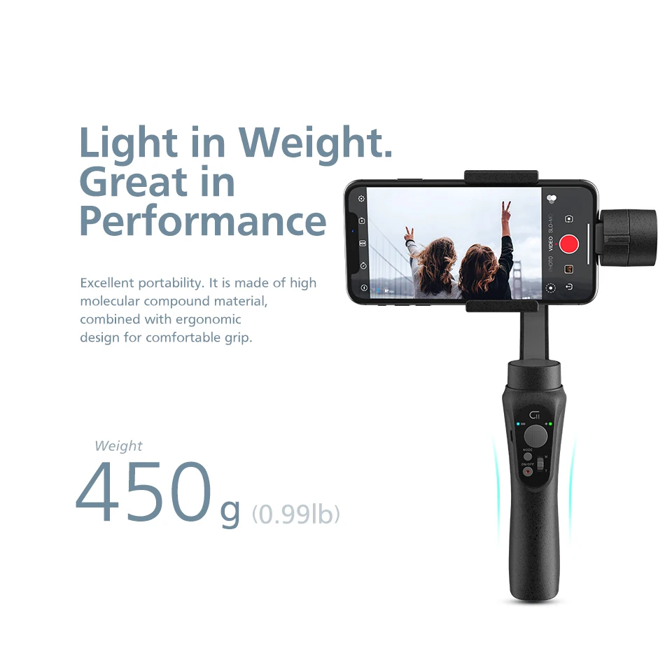 ZHIYUN официальный CINEPEER C11 3 осевой телефон карданного подвеса карманных