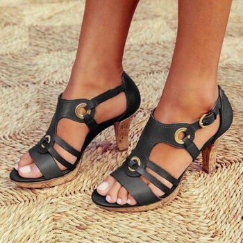 

Women Gladiator Sandals 2019 Summer Shoes Wedges sandals Woman Cross Tied Sandals Plus Size 35-43 chaussures femme