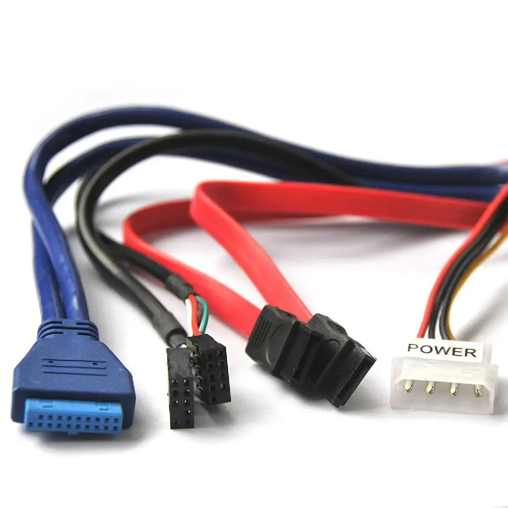 Leitor de Cartão Interno Esata Multi-função Usb 3.0 Hub Leitor de Cartão pc Painel Frontal de Áudio para sd ms cf tf m2 Mmc Cartões de Memória - Imagem 6
