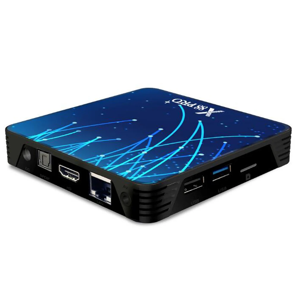 10 шт./лот X88 PRO Plus Android 9,0 Смарт ТВ приставка 4K ТВ приставка RK3368 PRO Восьмиядерный 4 Гб ОЗУ 128 Гб 64 Гб ПЗУ 5G Wifi H.265 X88PRO