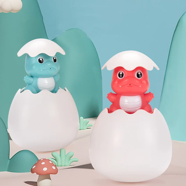 1 pcs Cute Cartoon Animal Dinosaur Duck Bath Toys Classic Baby Water  Toy Baby Swimming Turtle Kids Beach Bath Clockwork Toys 2