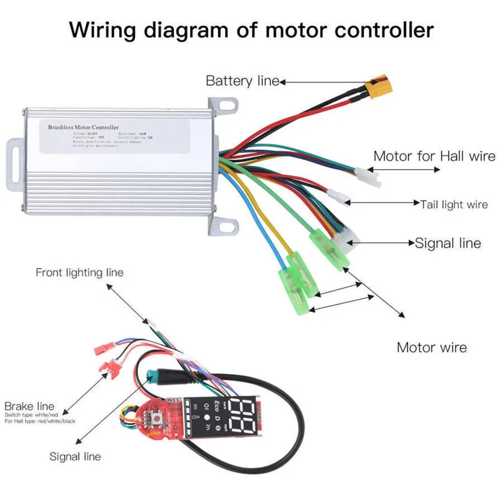 350W Electric Scooter Controller Accelerator Suit For Xiao*Mi M365 Useful 