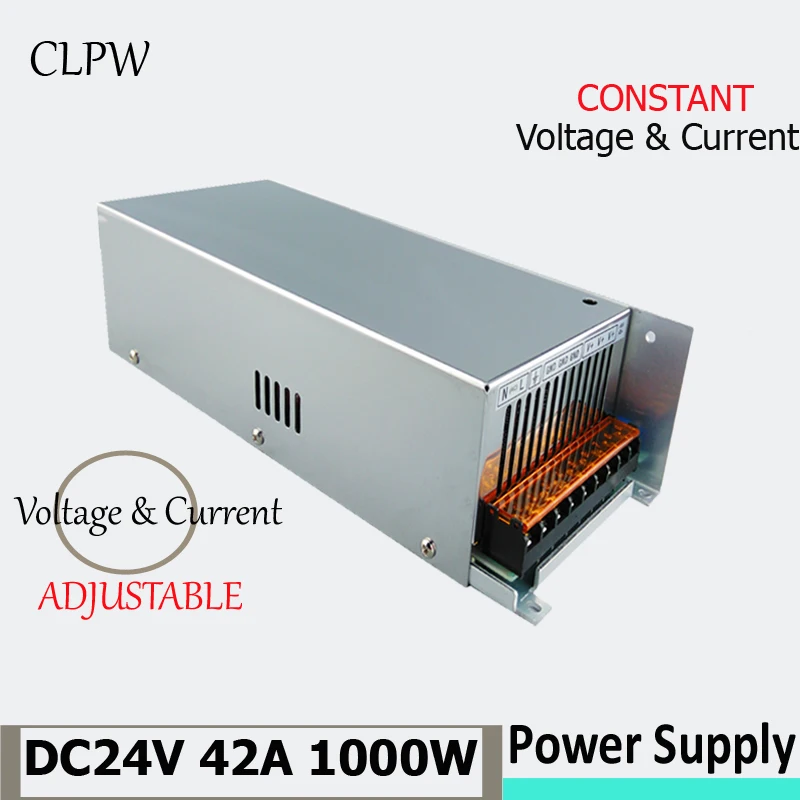 

Switching power supply 1000W 0-24v 42A 36v 48v 60v 110v voltage current adjustable for LED light SMPS AC-DC transformer driver