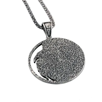 

Men's Necklaces Game Alloy Wolf Head Round Pendants Game Assesory Men and Women NO Chain