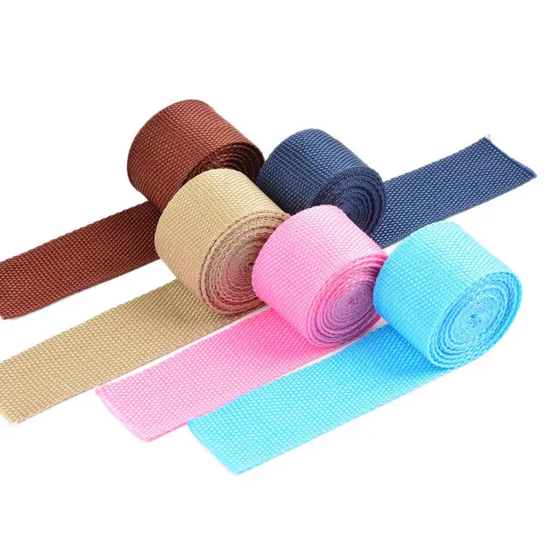 DIY Nylon Webbing Strapping 5 Yards Length 1 Inch (25mm) Width many Color nylon rope