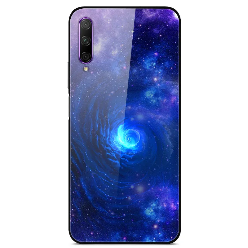6,3" для huawei Honor Play 3 чехол стеклянный ПК задняя Жесткая крышка для huawei Honor Play 3 Чехлы космический ТПУ бампер на Honor Play3