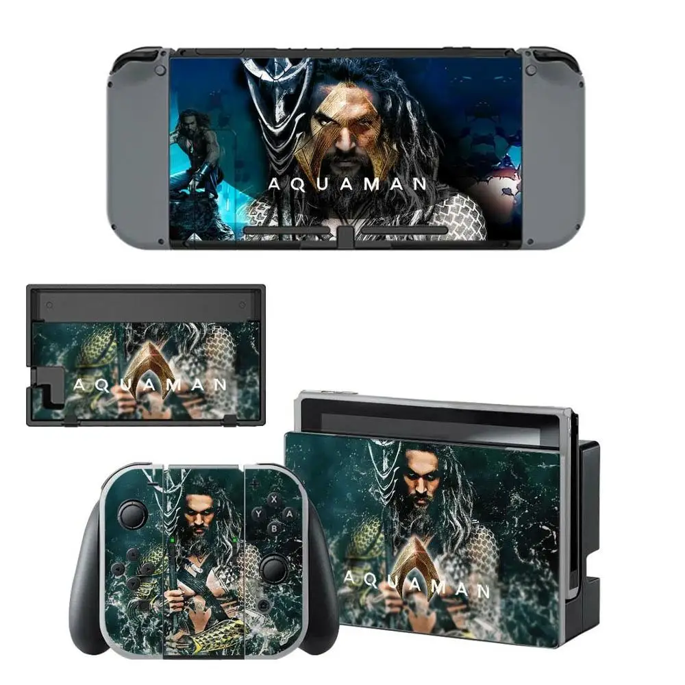 YSNS1763 Justice League Aquaman nintendo switch, наклейка для nintendo Switch Console Joy-con, наклейка для контроллера - Цвет: YSNS1763