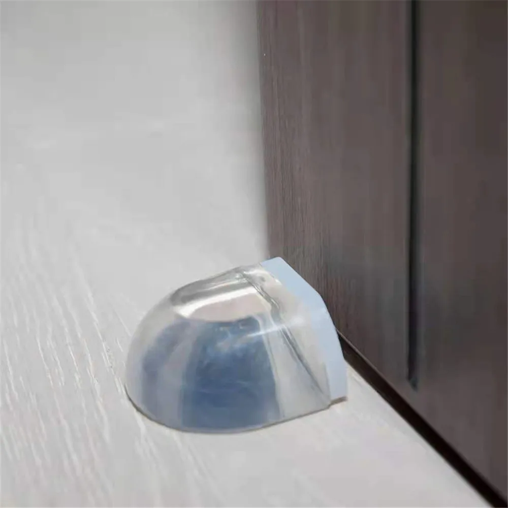 Silicone Door Stopper Door Stopper Bumpers Door Stopper Magnetic Door Stopper 1pc Transparent Door Stopper Self Adhesive Door Holder Catch Floor Mounted Stop Protection Wall and Furniture Access