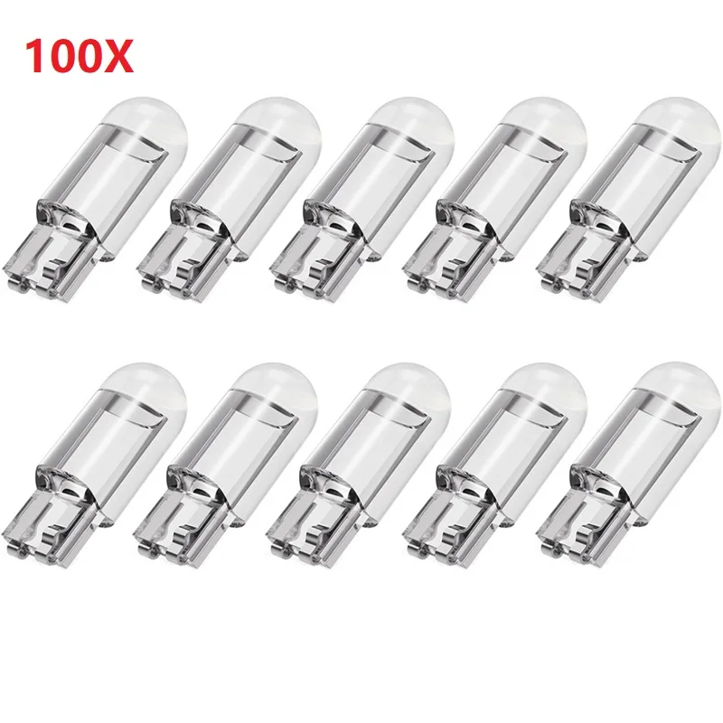 100X Новый T10 W5W WY5W 168 501 192 2825 COB светодиодный Автомобильный Клин парковка светильник