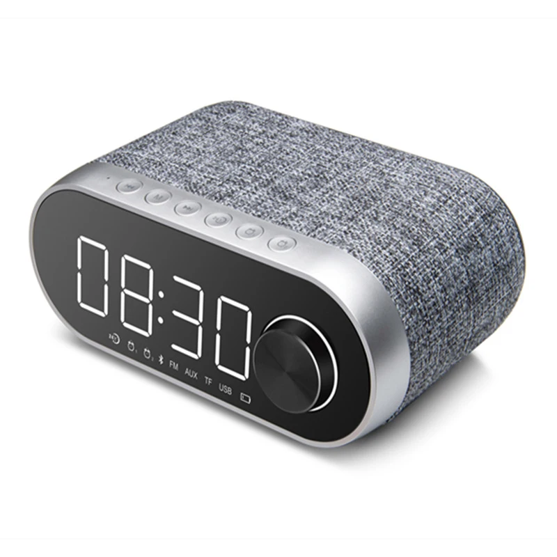 Bluetooth Speaker Wireless Portable LED Alarm Clock Multifunction Speaker