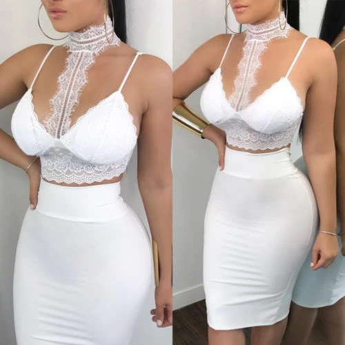 two piece bodycon skirt set