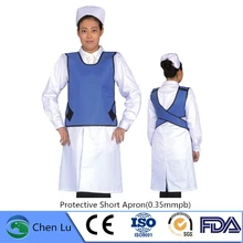 Прямая радиологическая защита 0,35 mmpb свинцовый короткий фартук защита от радиации Удобная дышащая короткая куртка