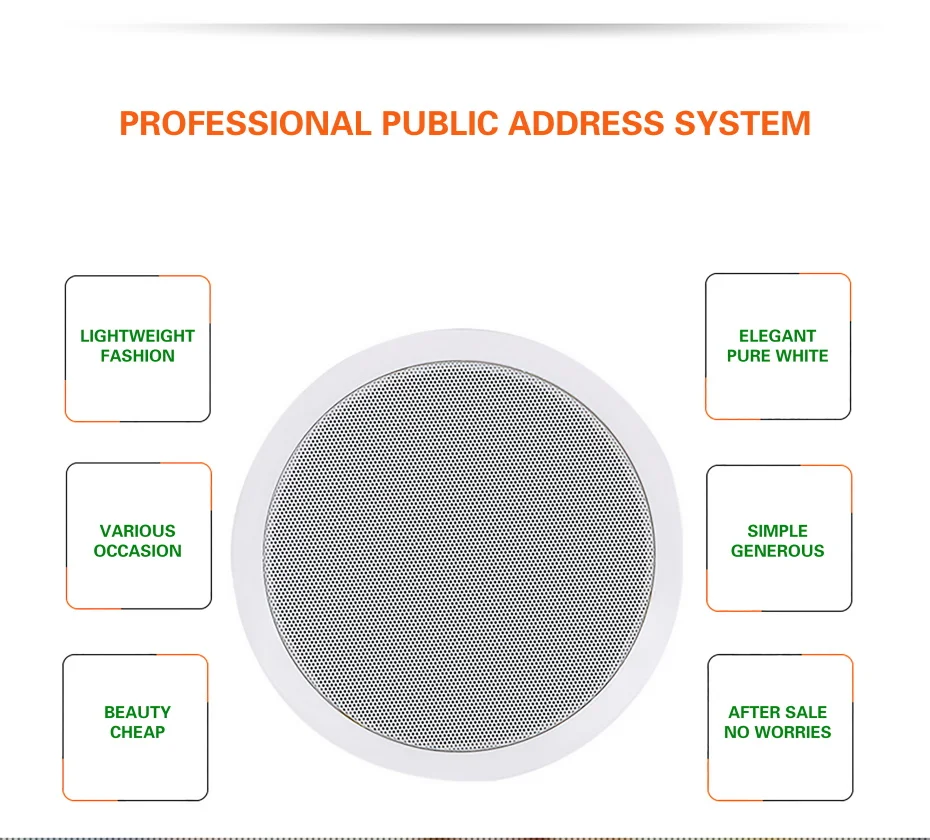 WS-570 10 Вт система общественного вещания настенный динамик класс супермаркет Ресторан фоновая музыка