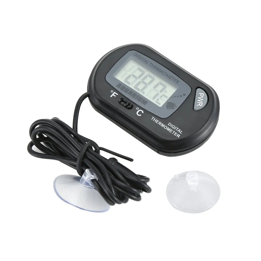 

Digital Aquarium Thermometer Fish Tank Temp Meter Tester Electronic Temperature Measurement Sensor with Suction cup