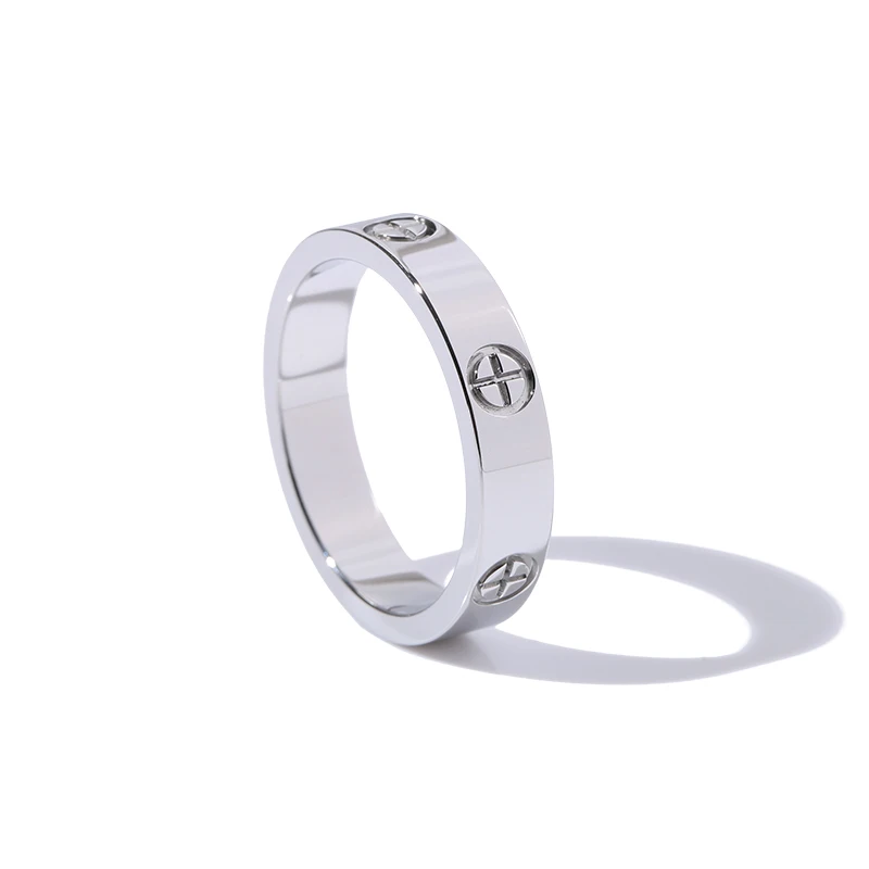 CRB4051300 - C de Cartier wedding ring - Platinum, diamond - Cartier