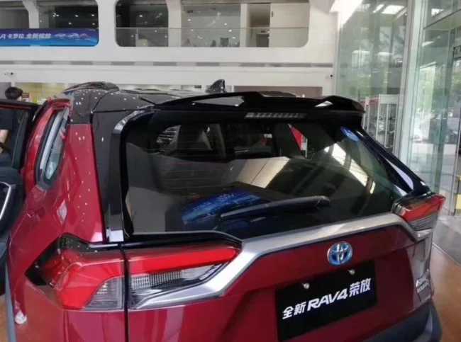 Для Toyota RAV4 спойлер крыло задний багажник хвост ABS пластик Неокрашенный Грунтовка задний спойлер год