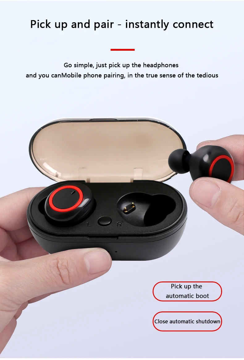 OTTWN TWS мини 5,0 горячие стиль Bluetooth наушники с зарядным Баном 3D стерео беспроводные наушники с двойным микрофоном истинный беспроводной