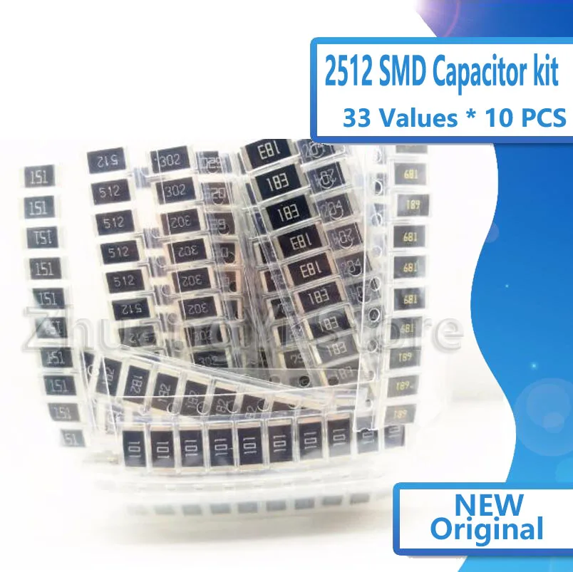 2512 SMD резистор набор Ассорти набор 1ohm-1M ohm 5% 33valuesX 10 шт = 330 шт DIY Kit