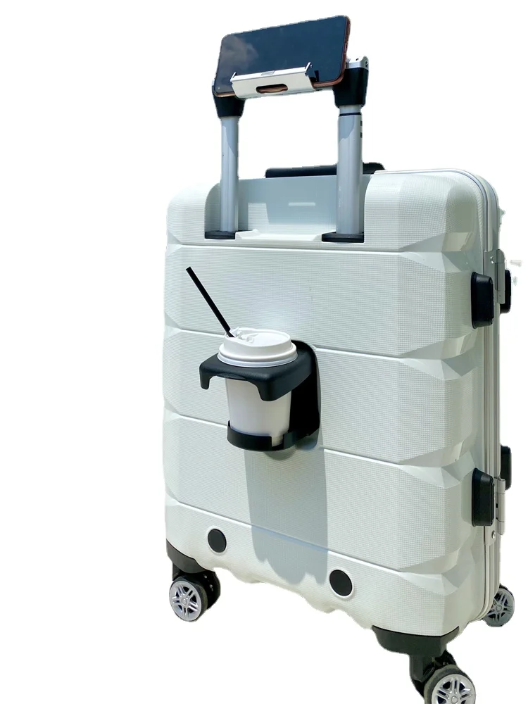 Multi-Functional Open Luggage Small 20-Inch Business Travel Boarding Bag Aluminum Frame Trolley Suitcase |