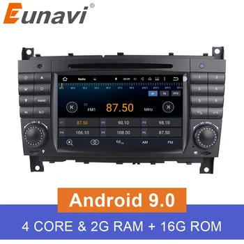 

Eunavi 4 Core 2 Din Android 9.0 Car Dvd Player Radio Gps For C-class W203 2004 - 2007 Clk W209 2005 A-w168 1998 2002 Clk-c209