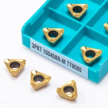 Inserts de fraisage CNC en carbure de haute qualité, pièces de tour index, outils 3PKT, Inserts de tournage, TT9080