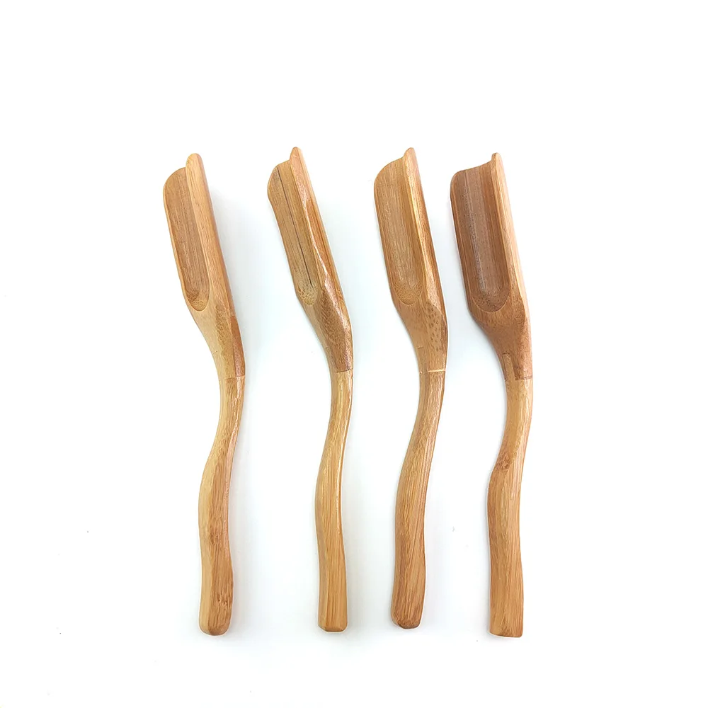 

New Natural Bamboo tea scoop High Quality wooden tea scoops Retro Style Solid Wood Tableware Kitchen Accessories