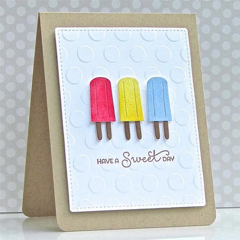 

DiyArts 1 Pcs/lot Metal Cutting Dies Scrapbooking for Card Making DIY Embossing Cuts New Craft Die Ice Cream Elements