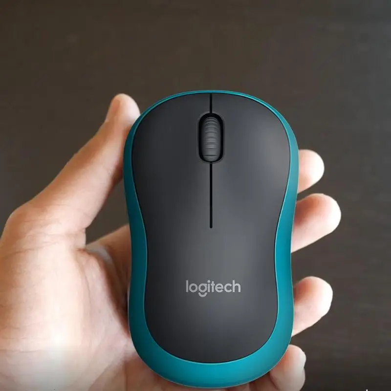 Мышь logitech M186 оптическая эргономичная 2,4 ГГц Беспроводная USB 1000 dpi мышь Компьютерные периферийные аксессуары